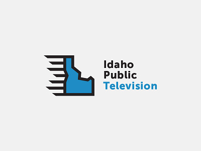 Idaho Public Television branding idaho logo museo sans television