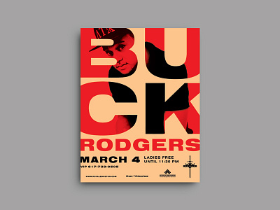 Buck Rodgers boston buck rodgers design dj edm nimbus poster type