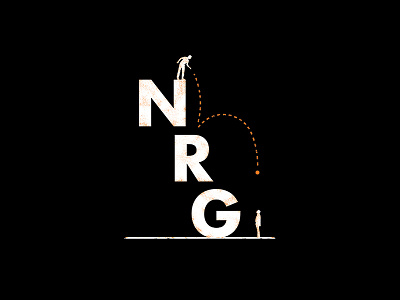 NRG design graphic illustration poster texture type typography vector