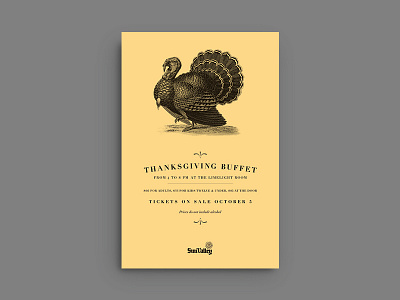 Thanksgiving design graphic poster turkey type typography