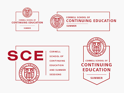 Cornell SCE branding cornell design graphic logo type typography vector
