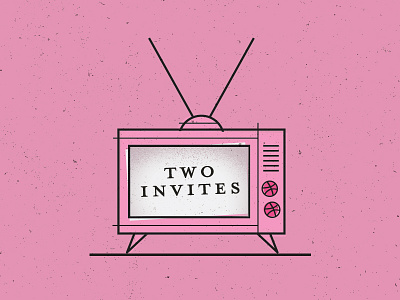 Two invites branding design icon illustration invites type typography ui ux vector web