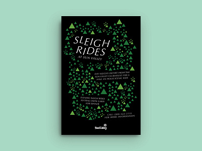 Sleigh Rides app branding design flat graphic illustration typography ui ux vector web