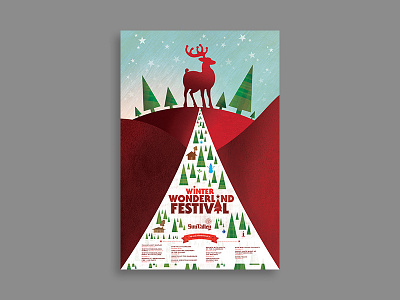 Winter Wonderland Festival branding design graphic illustration type typography