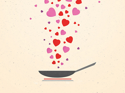 Cooking with love design graphic illustration poster texture vector