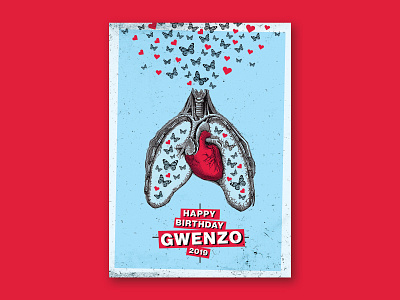 Gwenz 2019 design graphic illustration poster texture type typography