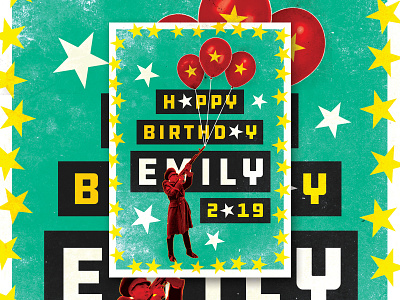 Emily 2019 design graphic illustration poster texture type typography vector