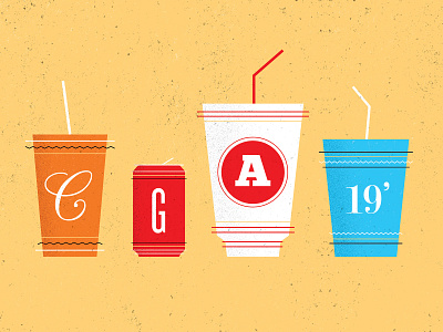 Soda design graphic illustration texture type typography vector