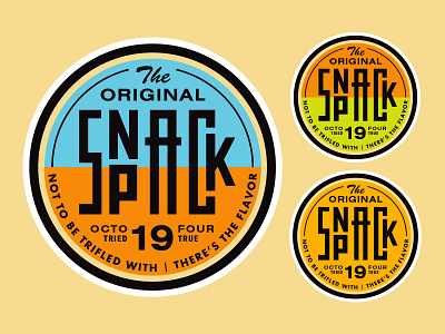 Snack Pack design graphic logo type typography vector