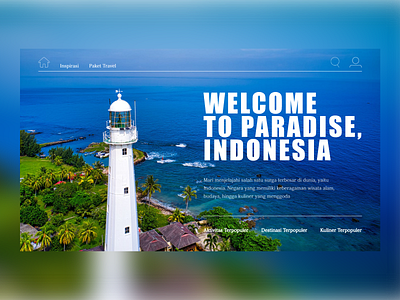 Travel Website Design - Indonesia