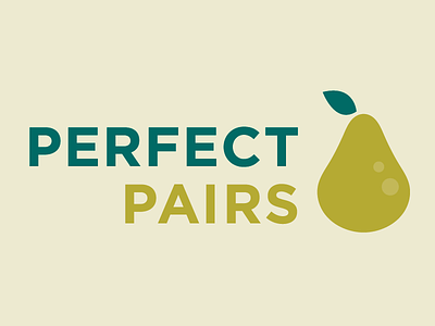 Perfect Pairs! fruit logo pear