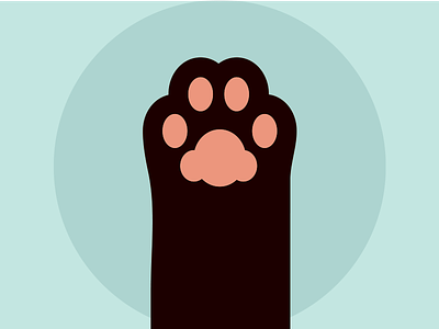 Bean Toes basic bean cat cat paw feet illustration illustrator kitten paw shapes simple