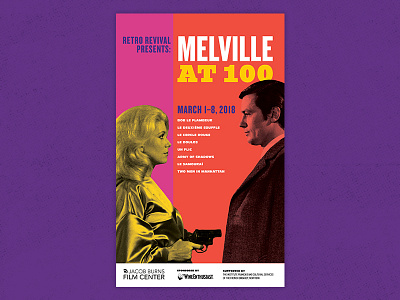 Melville at 100 Series cinema film melville movie poster retro theater