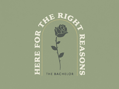 Bachelor Nation bachelor bachelorette badge illustration illustrator reality tv rose typography