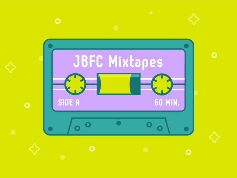 Mixtapes retro bright after effects motion graphics illustration gif cassette mixtape