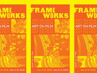 Frameworks Poster art design film kusama painting poster poster art theater typography