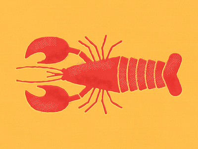 Lobsta design illustration illustrator lobser sea sea creature sea life summer texture