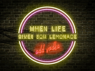 Neon Sign Typography glow neon photoshop sign typography