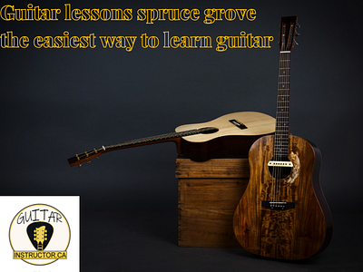 Guitar Lessons Spruce Grove is the easiest way to learn guitar branding graphic design