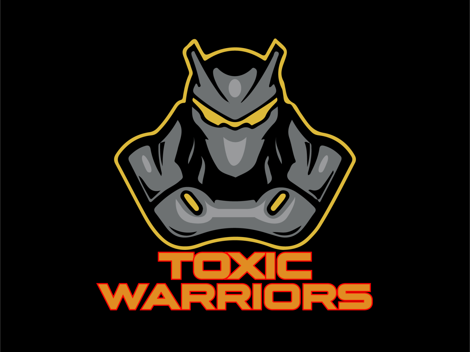 Skull poison toxic mascot gaming logo design Vector Image