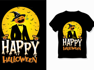 Happy Halloween T-shirt Design | Spooky | Horror | Pumpkin custom designer designs desing graphic designer halloween happy happy hallowen horror illustrator pumpkin scary shirt shot spooky t shirt t shirt design t shirt designs tshirt tshirt designer