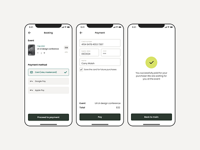 Payment screen for app app concept design figma payment screen ui
