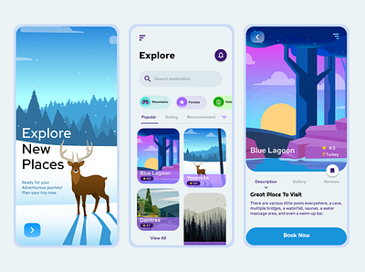 Travel App app art branding design design art designer designs digital logo ui