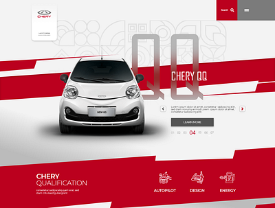 Chery Motors UI Design design ui ui design ux web website design