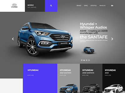 HYUNDAI WEB SITE UI DESIGN