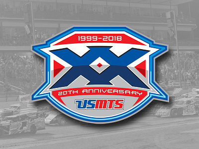 USMTS 20th Anniversary Logo dirt logo motorsports race car racing