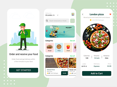 Food Ordering Mobile App adobe illustrator adobe photoshop app design mobile app mobile app design mobile app development mobile application ui ux