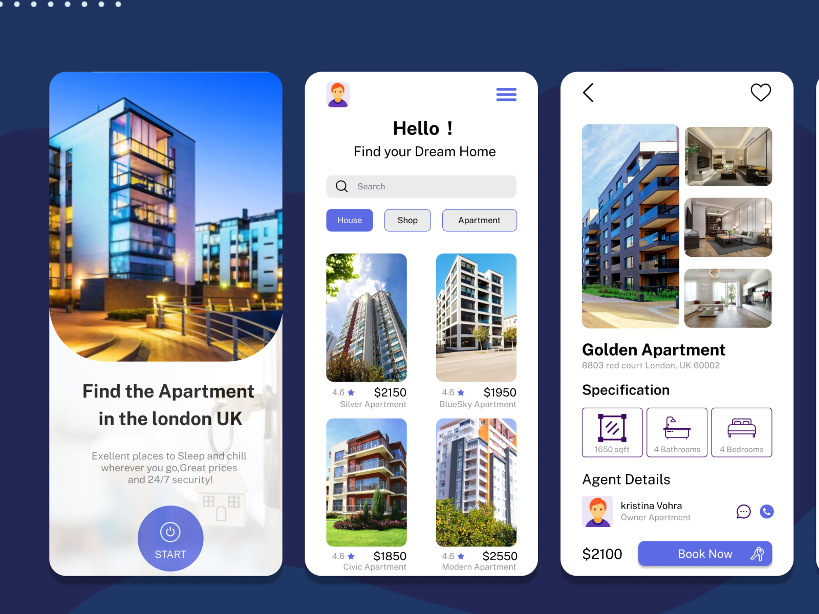 Real Estate by Webbybutter on Dribbble