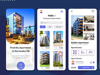 Real Estate branding design house house search mobile app design mobile app development mobile application property search property website real estate redesign ui ux