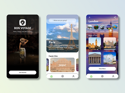 Travel Mobile App Design