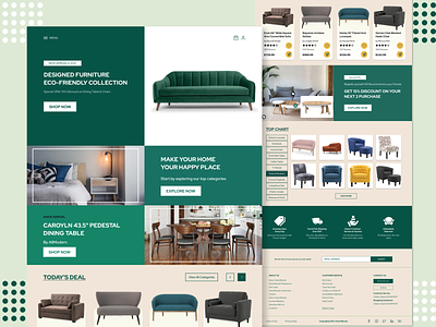 Furniture Website adobe illustrator architecture branding furniture furniture shop furniture store furniture website illustration product ui ux webdesign