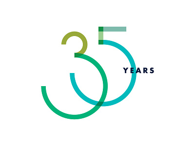 35 YRS 35 logo type