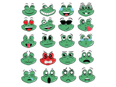 funny frog stickers