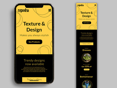 mpesha responsive design mockup