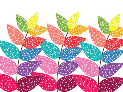 Colourful leaves illustration