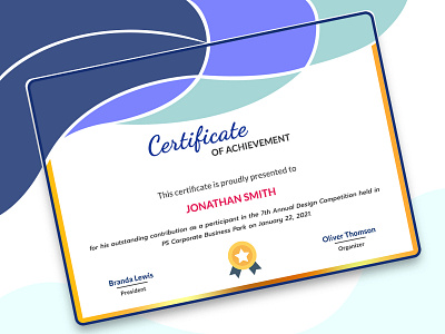 Achievement Certificate Design Template