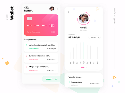 Wallet Concept app finance mobile ui ui design wallet