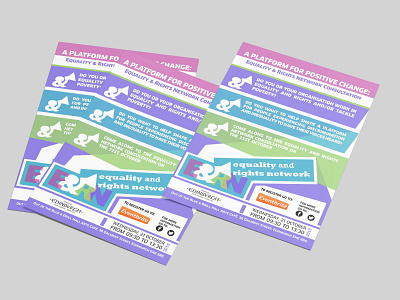 Equality and Rights Network A5 flyer design