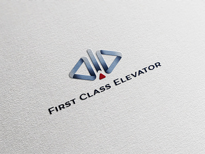 First Class Elevator Logo Mockup