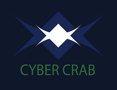 CYBER CRAB branding logo logo design minimaist logo