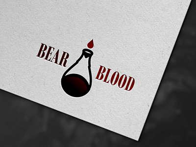 Bear Blood branding design illustration logo logo design minimaist logo portraits vector