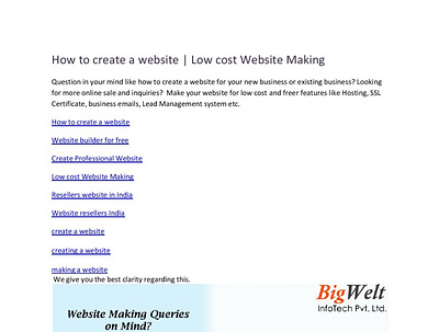 How to create a website