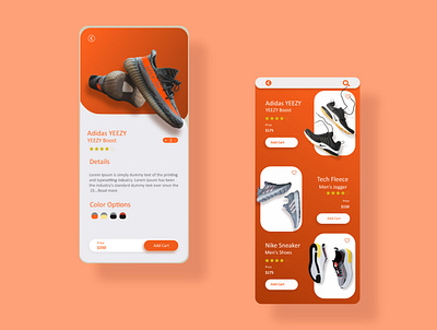 Shoes Booking App app branding design ui ux