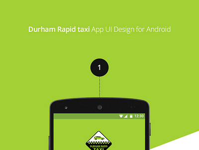 Taxi App UI Design for Android App