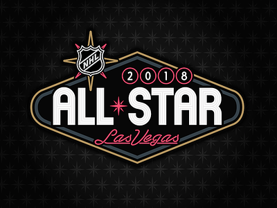 NHL All-Star Game - Las Vegas 2018 all star concept logo nhl