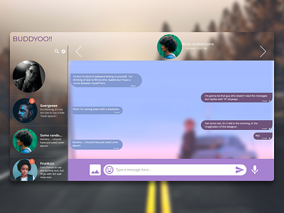 Daily UI : : 013 [Direct Messaging]